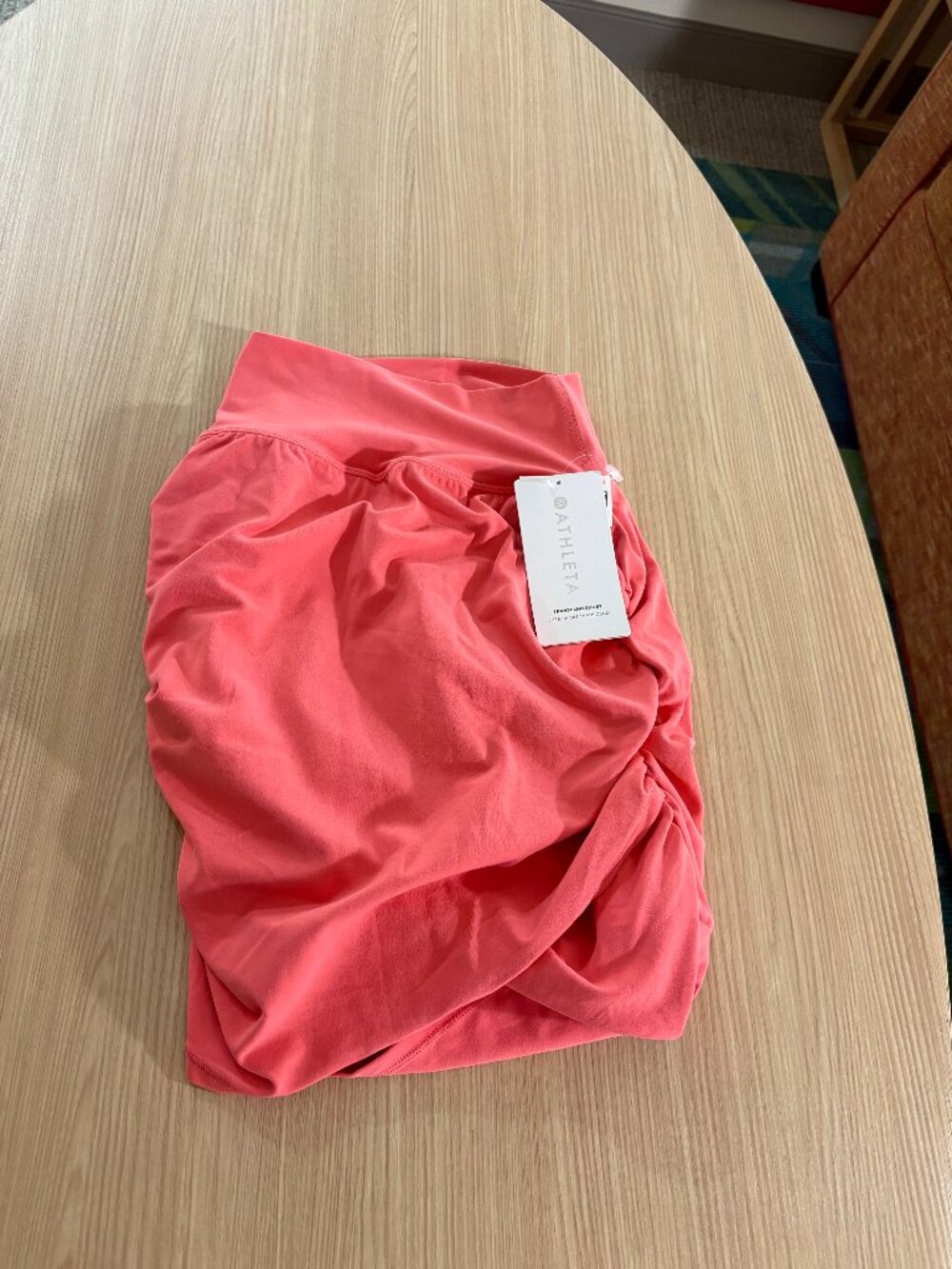 Athleta Transcend Skort Size XS Xtra Small Bright Pink Pull On Elastic Waist NWT